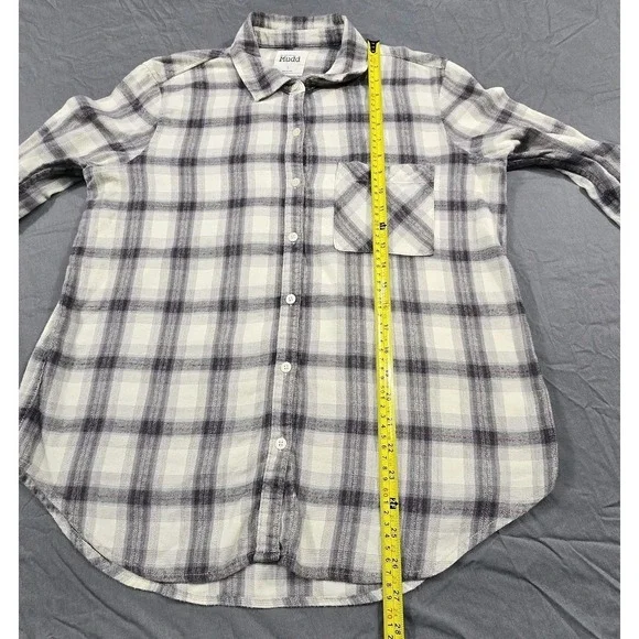 Mudd Flannel Shirt Check Pattern Womens Large - Picture 9 of 13